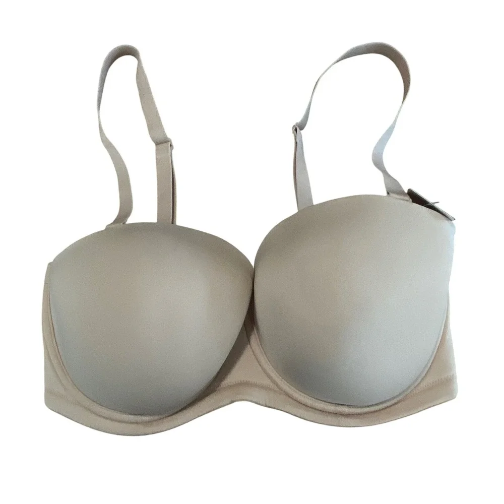 Wacoal Red Carpet Strapless Full Busted Underwire‎ Bra 854119 Nude 36DDD